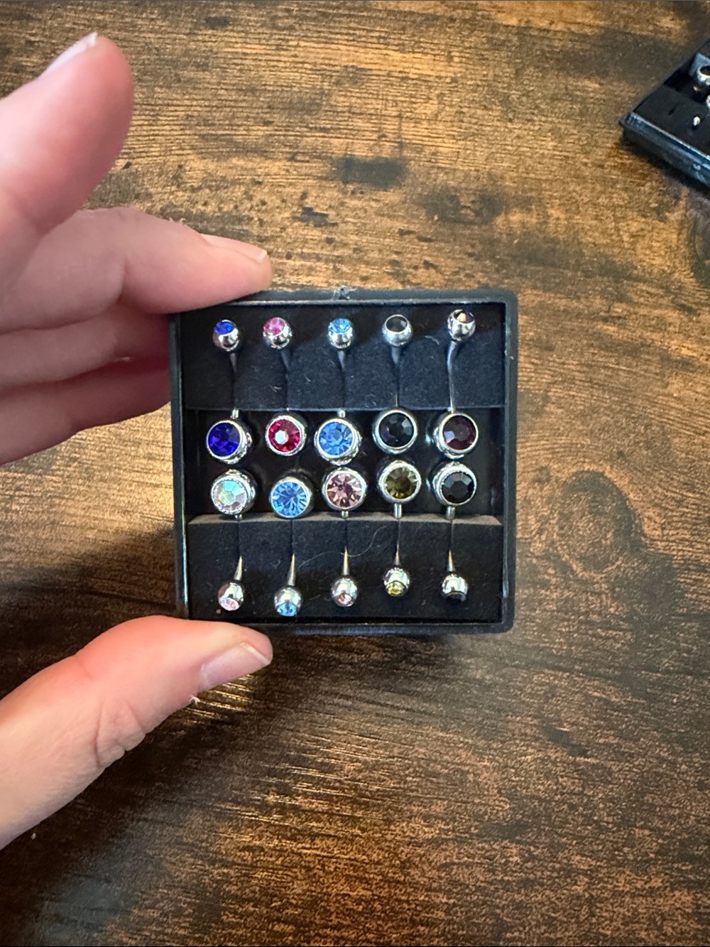 Assorted Women’s Cubic Zirconia belly button rings - Multi Color